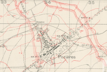Pozieres trench map